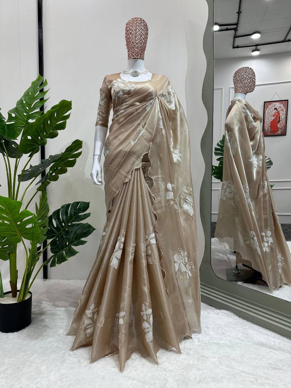 Zimi chu Sequence Work Designer Party Wear Sarees Wholesale Shop In Surat